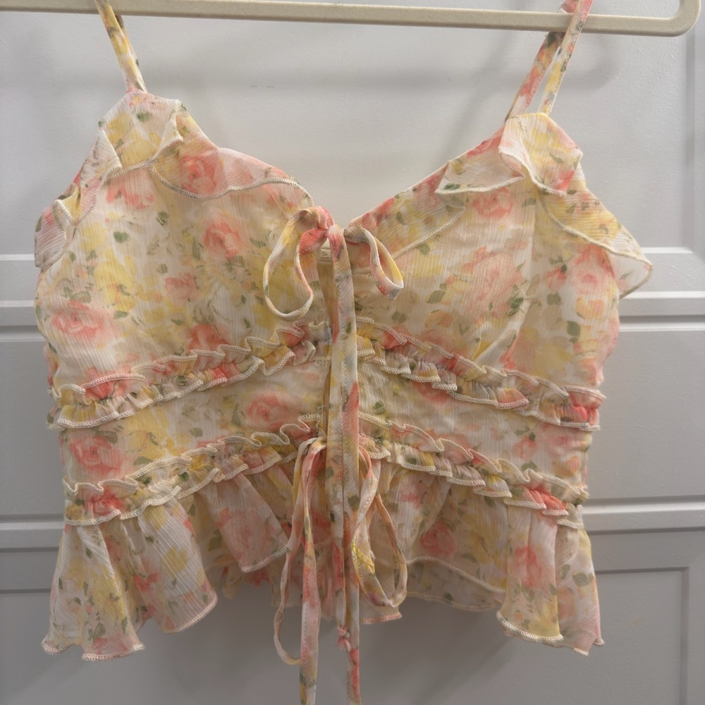 🌺Flirty Ruffle Two-Piece Spring Skirt Set |XS|🌺